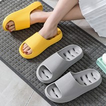 1+1 논슬립 물빠짐 미끄럼방지 욕실화 층간소음방지 실내화 슬리퍼 odda, comf(블랙+그레이)