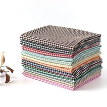 패브릭샵 면 20수 선염 4mm 캐주얼 레트로 깅엄체크 14컬러, 레드