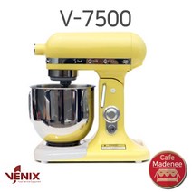 베닉스 V-7500 옐로우 버티컬 소형 반죽기 믹서기 Venix, 단품
