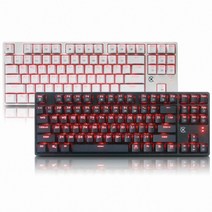 COX CK250 교체축 LED 기계식 게이밍 텐키리스 키보드, 블랙청축