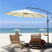 특 대형 각도 조절 꺾임 꺽임 꺾이는 야외 캠핑 낚시 해수욕장 루프탑 옥상 카페 정원 마당 행사장 접이식 자외선 차단 햇빛가리는 파라솔 그늘막, 1개, 세트 그린