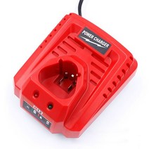 충전기 밀워키 M12 N12 용 10.8V 12V 리튬 이온 교체 배터리 충전기 48-59-2401 48-11-2402, 01 WHITE, 01 EU