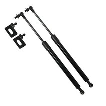 스트럿바 스바루 포레스터 sg 2002-2009 용 프론트 후드 보닛 탄소 섬유 가스, 노멀 블랙