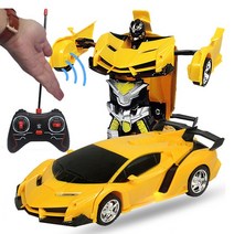 RC카 자동차 29CM 1:14 RC 자동차 2.4Ghz 유도 변환 로봇 전기 변형 음악 제스처 원격 제어 장난감 소년 B, 02 24CM no Music D