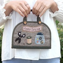 [바이핸즈] diy키트 만들기 취미 퀼트 패키지 소품 - 해피소잉 케이스, 1개