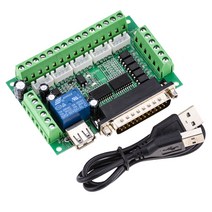 1pc MACH3 조각 기계 USB 케이블이없는 스테퍼 모터 드라이브 컨트롤러 용 광 커플러가있는 5 축 CNC 브레이크 아웃 보드|Motor Driver|, 1개, 단일, 단일