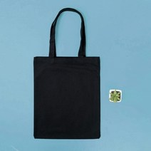 캐주얼 무지 에코백 30x36 DIY 사각 캔버스백 블랙