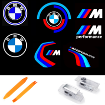 무변색 BMW도어라이트 M로고 신형 1 3 5 7시리즈 G20 G30 X4 X5 X6, B타입 - 5번 로고(헤라1개)