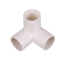 PVC 원형 파이프 연결 배수용 이음관 소켓 3구 32mm, 1개