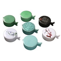 먹 먹판 벼루 문진 붓 거치 다용도 서예용품 붓받침345169 L6, 여유롭게 작은 물고기345169 L6