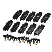 10pcs DX5 UV 잉크 댐퍼 Mimaki JV33 JV5 CJV150 Epson TX800 에코 솔벤트 플로터 프린터 잉크 덤퍼 위트 커넥터, 하나, 검정