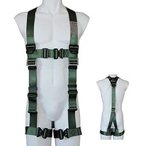 동백 모델 풀 하네스 Y형 M사이즈(160-180cm) 추락 제지용 기구의 규격 적합품 녹색 한정품 HYF2-M-GR