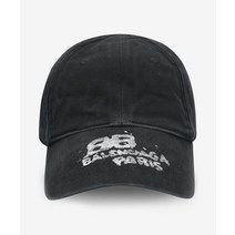국내매장용 발렌시아가 여성 더티 파리 베이스볼캡 블랙:화이트 723771410B21077 파리즈 베이스 볼캡 723771410B21077SS23