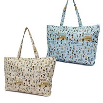 스누피 캐릭터 캐리어 결합가능 접이식 에코백 가방 17L(일)) 698932