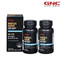 지엔씨 [GNC](무료배송/특별할인)메가맨 원 데일리 멀티비타민 앤 미네랄 (60정) 60일분 x2병