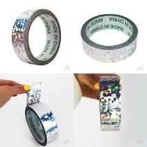 홀로그램테이프3CM(10M) 은색 라벨스티커 홀로그램라벨