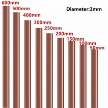 3mm 직경 구리 라운드 막대 막대 밀링 용접 금속 가공 50-500mm 길이 순수 구리 막대 유연한 전도성 내구성, 900mm_9