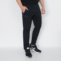 언더아머 발목지퍼팬츠 트레이닝복 피케 트랙 팬츠 블랙