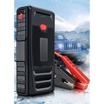 점프선 휴대용 고용량 케이블 24v 18000mAh 자동차 점프 스타터 강력한 보조베터리 스테이션 배터리 부스터, [02] Black, 02 Black