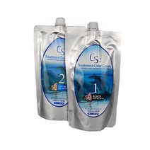 소망 CS 트리트먼트 칼라 크림 오징어먹물 염색약, 블랙, 1세트