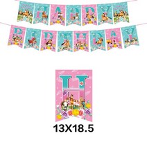 승마헬멧 승마장 훈련 보호 충격 말타기 제주도 모자 복장 만화 테마 정신 승마 말 생일 파티 풍선 종이 컵 식기 배너 케이크 토퍼 파티 용품, 배너 1set
