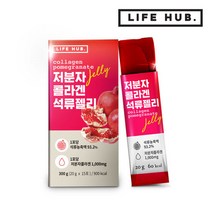 라이프허브 저분자콜라겐 석류젤리 1세트(20g x 15개입), 단품, 단품