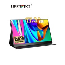 15인치터치모니터 15인치 모니터 휴대용 소형 uperfect 2k 17.3 인치 미니, HDR 900p, 나는 플러그
