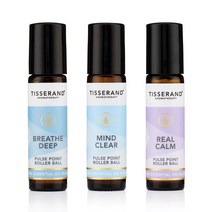 티서랜드 더 리틀 박스 펄스 포인트 롤러 볼 퓨어 에센셜 오일 블렌드 마인드풀니스, 3개입, 10ml