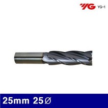 MDF1782 와이지원 3016154 4F Ticn코팅롱엔드밀 25mm 25파이 90 (1EA) (초경앤드밀/공작/밀링작업/롱엔드밀)