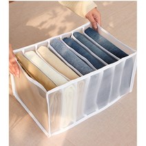 별나라 매쉬 옷정리 칸칸이 수납함, 대형 25*36*20cm, 화이트