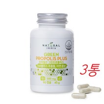 그린프로폴리스 플라보노이드 꿀벌 푸로 플로 폴리스 포리스 90캡슐X3통