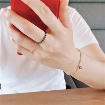 비즈팔찌+비즈반지 세트구성 레이어드팔찌 무지개 레인보우 꽃 크리스탈