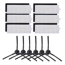 18 개/대 진공 부품-ILIFE A4 A4s A6 용 사이드 브러시/Hepa/스펀지 필터, 20x15x15cm, 설명, 그림으로