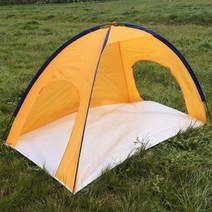 원터치텐트 감성 편리한 간단한 캠핑 초보 차박 텐트, 오렌지, 단일사이즈