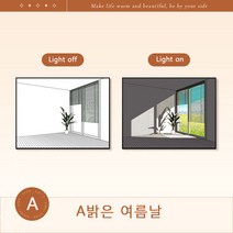 MBH LED 조명액자 LED액자 인테리어 조명 액자 인테리어용품, A밝은 여름날