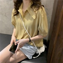 티티웍스 카라넥 핀턱 셔츠 블라우스