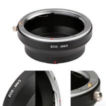 렌즈어댑터캐논 어댑터 링 EOSM4/3 EOS EF 마운트 렌즈 올림푸스 마이크로 4/3 사진 디지털 카메라 액세서, 한개옵션0