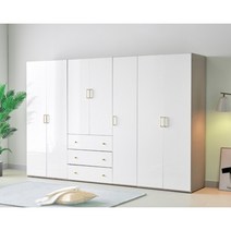 드라마협찬 미니멀리즘 북박이장농 9자 옷장(2컬러) 원룸 추천 우드 아파트, 화이트_양복장