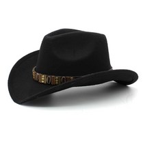 승마헬멧 승마용품 승마모자 3 크기 큰 머리 둘레 조절 가능한 봄 가을 겨울 남성과 여성의 부모 자식 모직 승마 웨스턴 카우보이 모자 탑 햇, 큰 머리 둘레(60-61cm), 블랙(방풍 로프 포함)