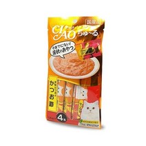 [이나바]이나바 고양이 챠오츄르 가다랑어 가다랑어포 14g 4개입, 단일속성