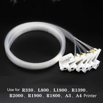 DTF 에코 솔벤트 프린트 헤드 댐퍼 엡손 L1800 L805 1390 DX5 프린터용 잉크 6 개, [03] type C, 03 type C