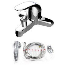 그린이엔지 벽붙이 온냉수 혼합꼭지 샤워수전 KGR-206, 1개