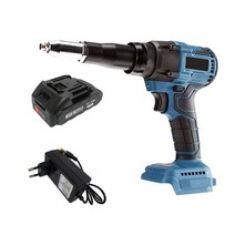 리벤토 충전 리벳건+RVT 2.0AH(배터리+충전기) 세트 전동공구 알류미늄 리베트건 철판