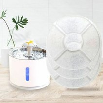 꽃 펫정수기 리필필터 4개입 고양이정수기 식기, 단품