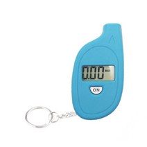 LCD 디지털 타이어 공기 압력 게이지 0-10BAR 전자 키 체인 수리 감지기 테스터 오토바이, 02 Blue