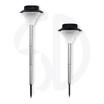 솔까든 태양광정원등 32LED 태양열 전원램프 솔라LED조명 잔디 경관등, 2단데크