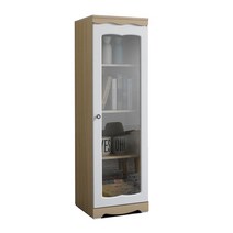 퍼니아트 민트 틈새 유리 장식장, 아카시아화이트