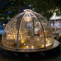 돔하우스 썬룸 투명텐트 스타 룸 공장 직판 야외 캠핑 호텔 투명 텐트 레스토랑 pvc, 검은색