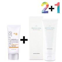 끈적임 없는 선 썬 크림 지우기 클렌징 필링 젤 밤 폼753905EA, 매직마일드선크림 2개_프로스킨아이크림 1개