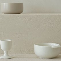도자기 요거트 샐러드 디저트 시리얼 볼 보울 그릇, 크림